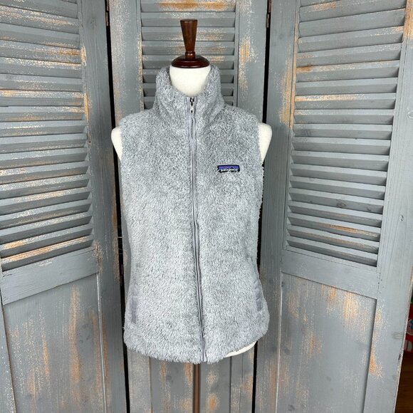 Patagonia Los Gatos Fleece Vest Salt Grey Sz M - Picture 3 of 15